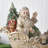 12" Resin Santa In Sleigh