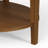 Solid Wood Oval Coffee Table with 2-Tier Storage, Mid-Century Modern-1661151204