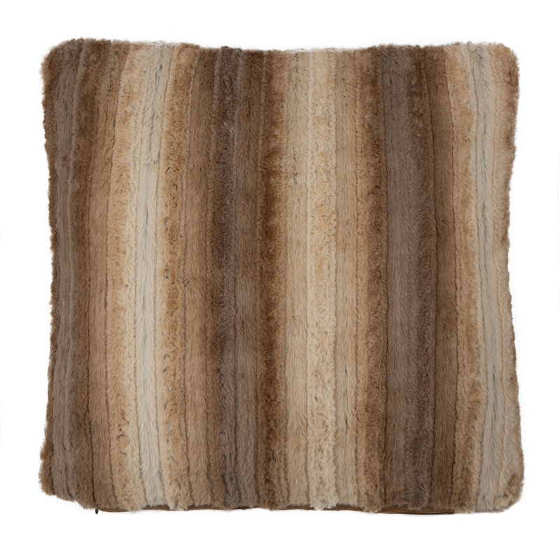 Elian Reversible Throw Pillow, Brown