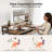 Modern Home Office Computer Writing Study Desk with Storage Shelves and Keyboard Tray-52401372