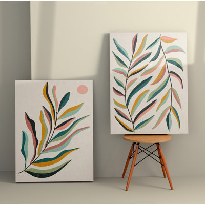 Peinture décorative sur toile (2 pièces)