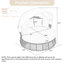 Outdoor Patio Rattan Round Daybed, With Retractable Canopy,Multiple Uses,Adjustable Feet,Removable Cushions,5 Pillows,Washable,Easy To Install