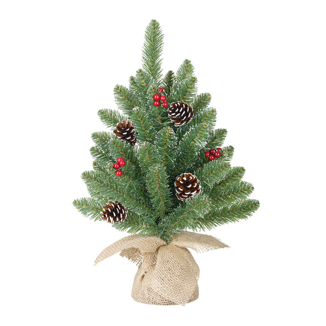 Künstlicher Weihnachtsbaum 61 cm Grün mit Ständer Creston