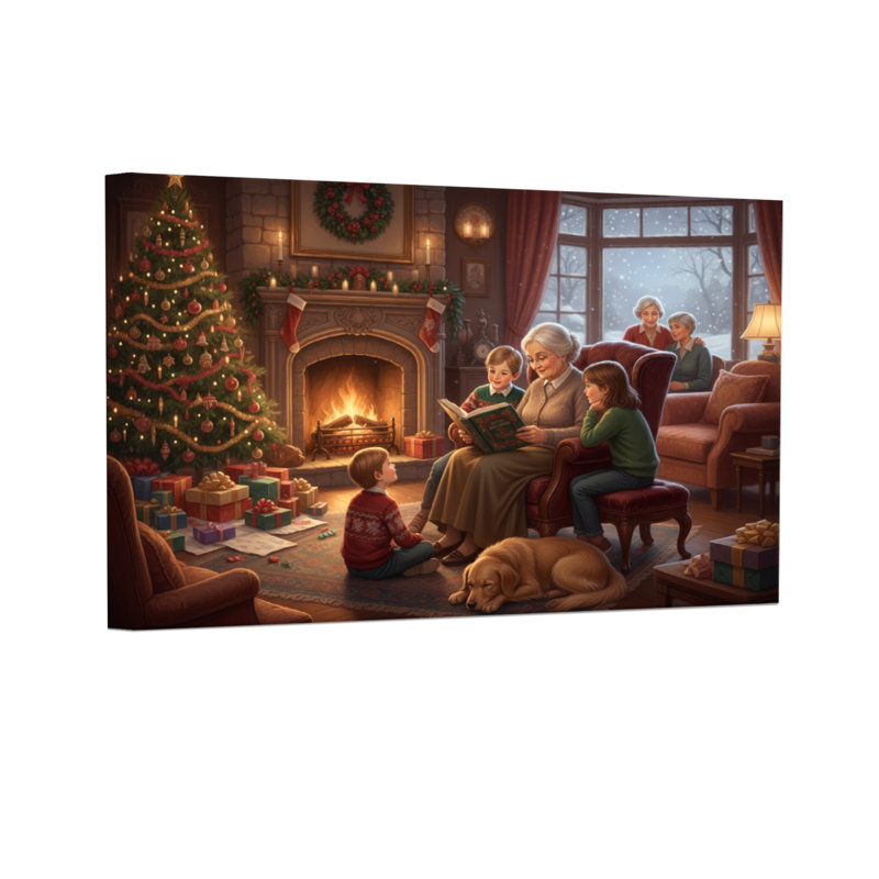Noël en famille au coin du feu
