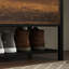 Banc de rangement rembourré en similicuir Eilley