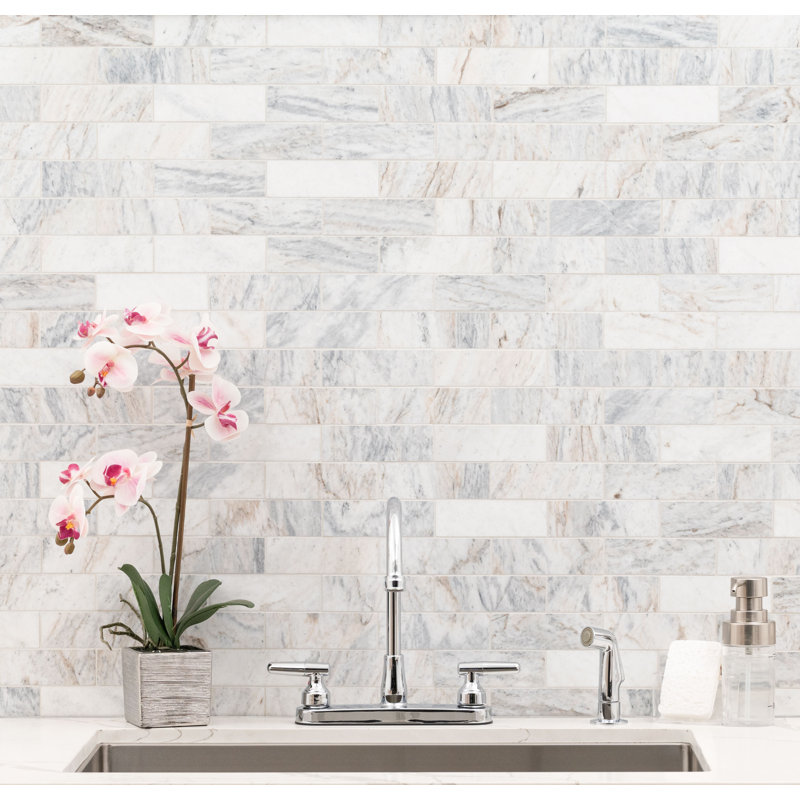 Terra Bella Subway 12 in. x 12 in. Honed Marble Mosaic Floor and Wall Tile