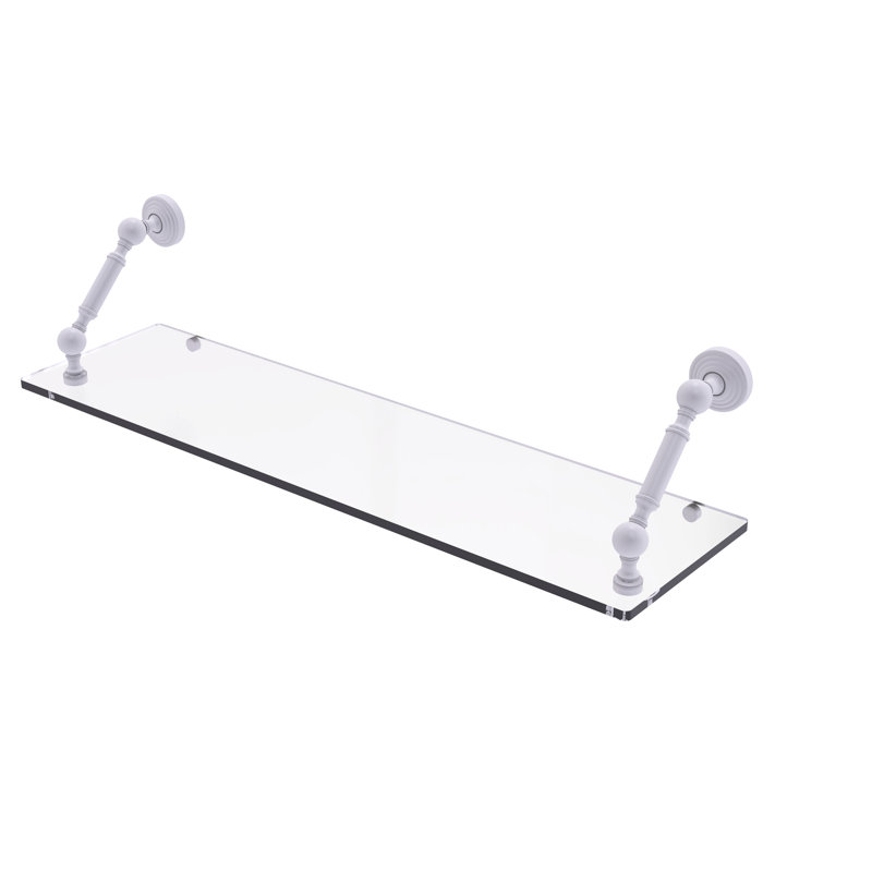 Tablette flottante Beresford, Blanc mat, H 7,3 po x l 30 po x P 8 po
