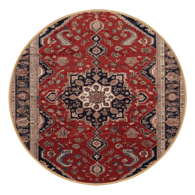 Machine Washable Persian Brown Area Rug