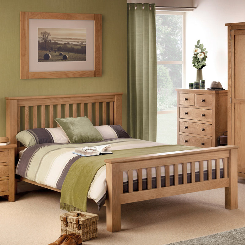 Marable Bed, Oak, Double (4'6)