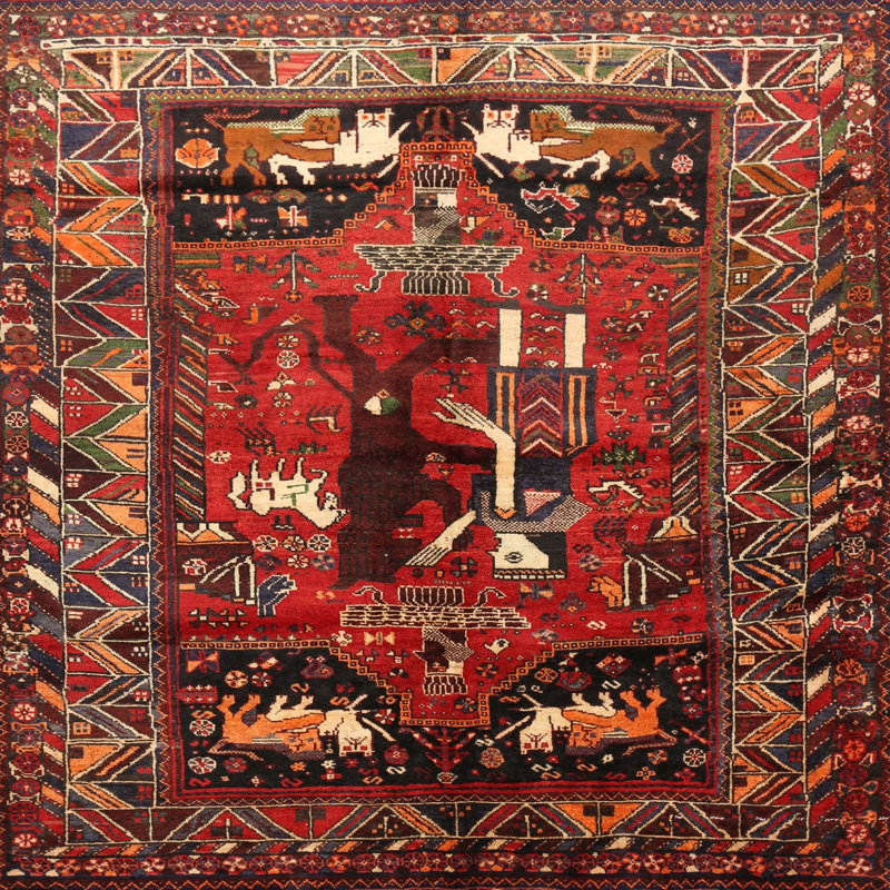 Oriental Indoor Rug, Square 6'