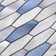 Blue Metal Aluminum Hexagon Mosaic Sheet Tile By Modket