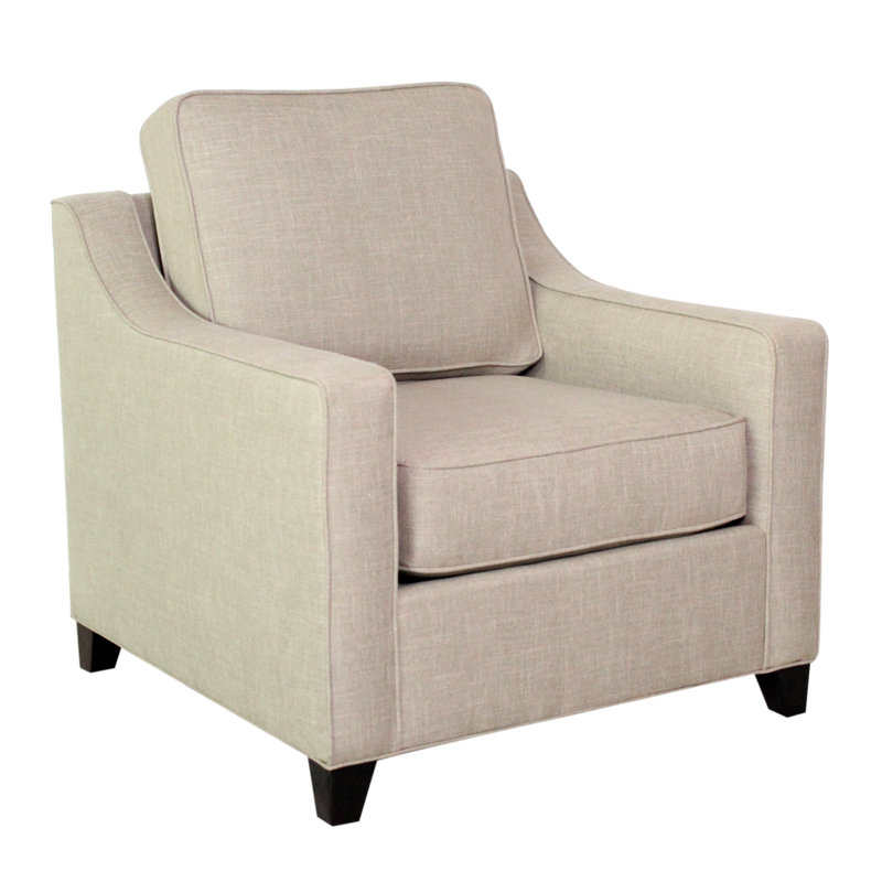 Clark Armchair, Cafelle, Fluff Pearl
