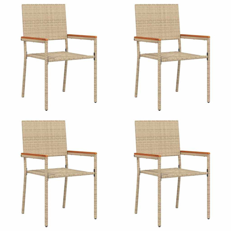 Outdoor Patio Dining Armchair, Cream