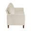 Ensemble de canapé moderne et moderne 2 pièces Causeuse confortable en velours côtelé beige Coussin de salon en bois massif-921755837