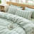 DONEUS Striped Duvet Cover Set 100% Washed Cotton Linen Like Soft Feelling 3 Pieces Bedding Set-121887704-121887711
