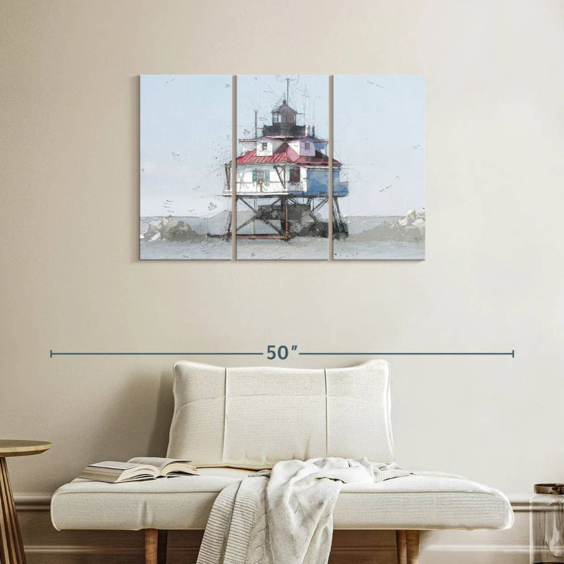 Phare de Lilo Thomas Point Shoal I, H 24 po x l 38 po