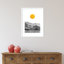 «Black Yellow Mountain Range Silhouette» par Cat Coq - impression encadrée-1617937964-1617937963