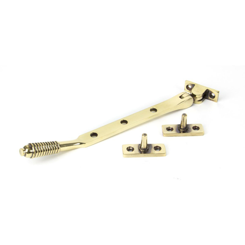 Reeded Stay Door Accessory, Polished Bronze