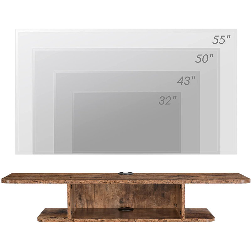 Rik TV Stand, Rustic Brown