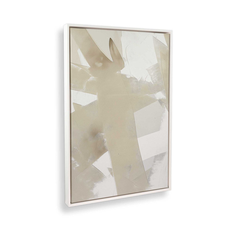 Soft Momentum I, 12.75" H x 8.75" W, Opaque White Floater Framed