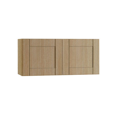 Gallery Express Haven Assembled 30 in W X 12 in D X 18 in H Wall Bridge Kitchen Cabinet with Sft Close in Straw