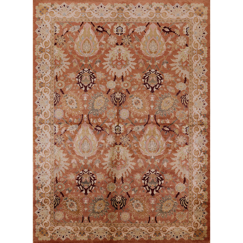 Tapis oriental orange Paley, Rectangle de 7 pi x 9 pi
