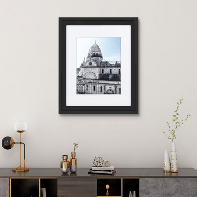 Grand cadre photo en bois