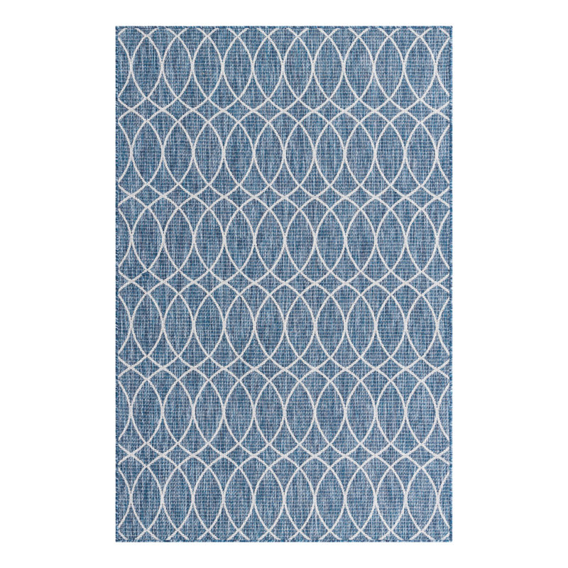 Tapis d'extérieur Blue_Unique, Rectangle 5 pi 3 po x 7 pi 10 po