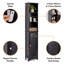 Canterbury Black Freestanding Tall Bathroom Cabinet-193363932