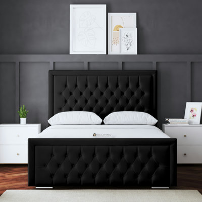 Allegra Upholstered Ottoman Bed with Headboard