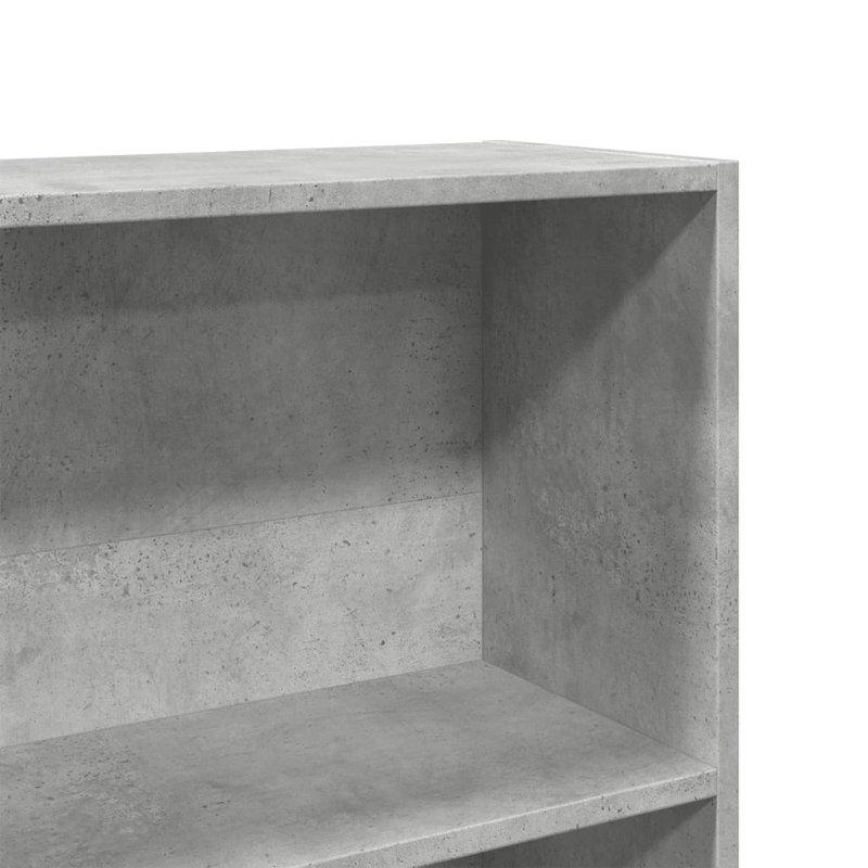 Athema Standard Bookcase, Concrete Grey, (4 Shelves) 143cmH x 80cmW x 24cmD