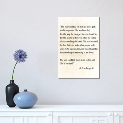 She Is Beautiful by Debbra Obertanec - Wrapped Canvas Print
