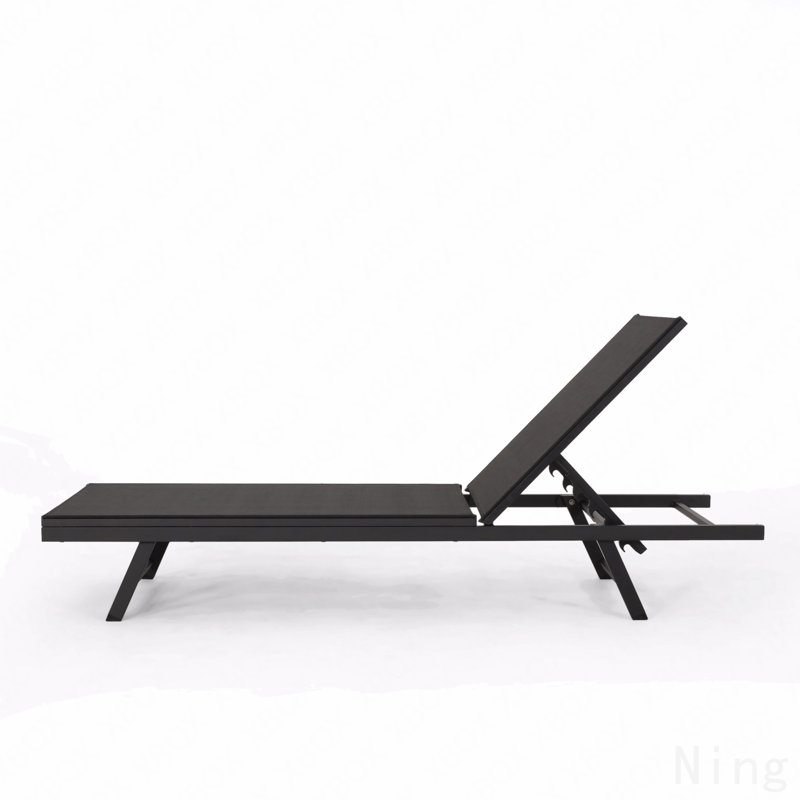Chaise longue, Noir