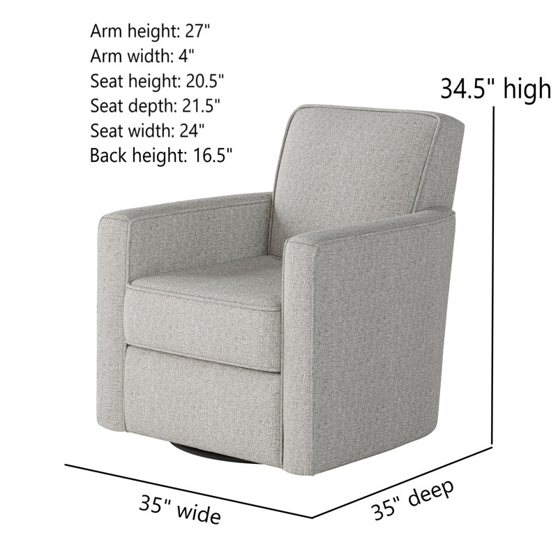 Fauteuil oscillant pivotant Balina Bindi, Métal Cabane à sucre, H 38 po x l 35 po x P 36 po  