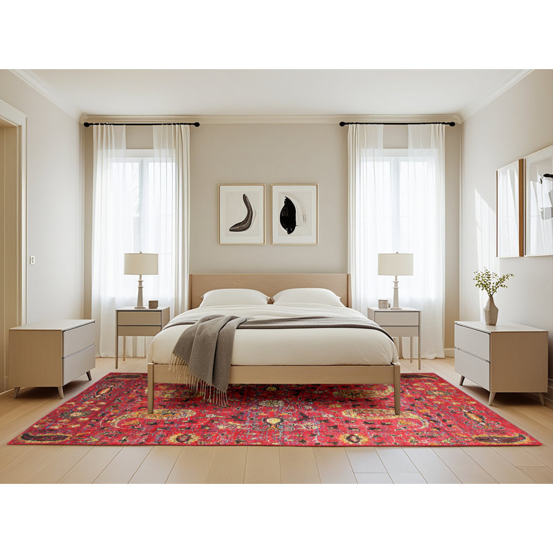 Caye Oriental Indoor Rug, Rectangle 5' x 8'