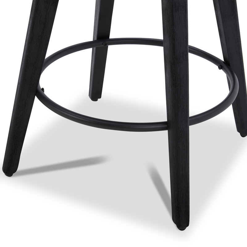 Tabouret de comptoir pivotant Arjean, Brun clair