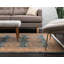 Tapis bleu / floral Jaeden-19399894