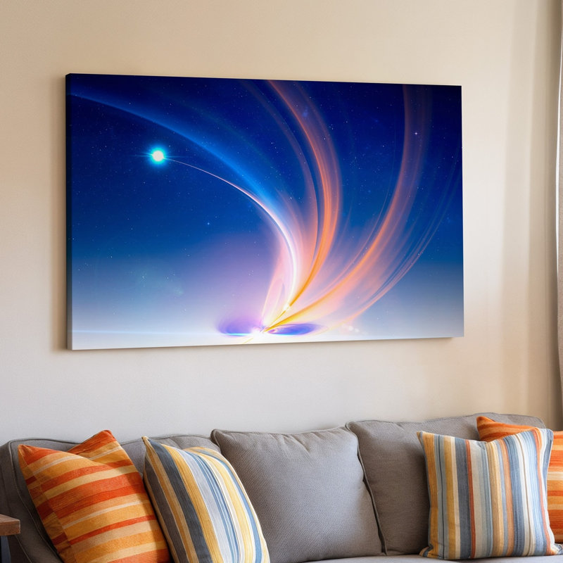 Art numérique sur toile, H 9 po x l 12 po