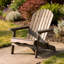 Chaise Adirondack Libo, bois d'acacia gris taupe, panneaux à lattes-121489436