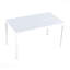 4Pcs Fauteuil empilable gris chaud en PP pour une utilisation intérieure / extérieure - Dossier ergonomique à lattes avec table blanche moderne de 55 pouces intérieur / extérieur-539746073