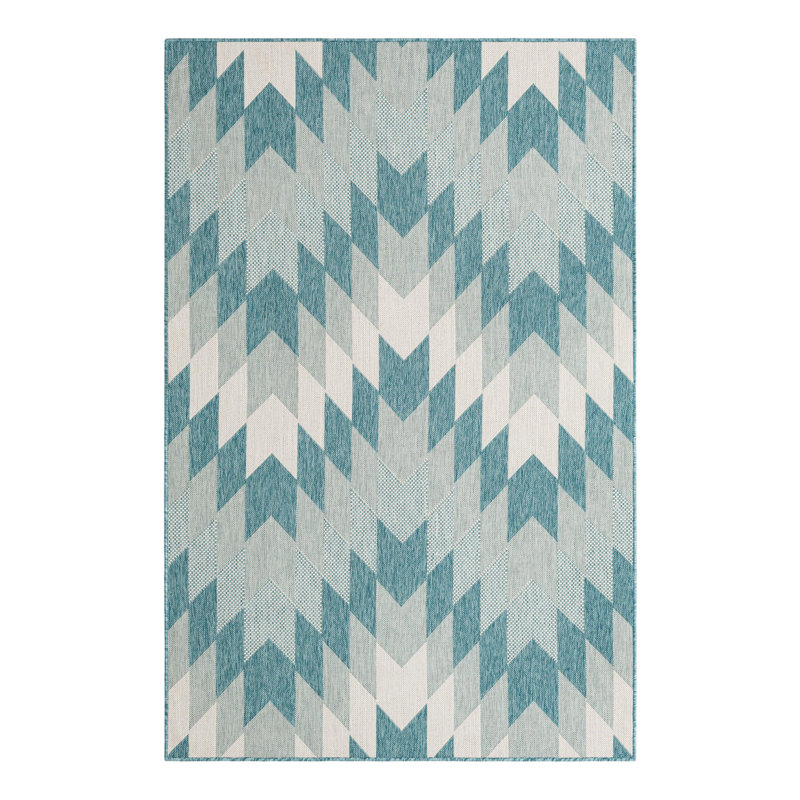 Blox Hower Indoor/Outdoor Area Rug, Rectangle 5'3" x 8'