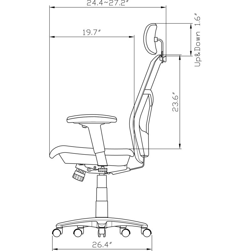 86000 Series Task Chair with Headrest