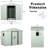 6Ft X 5Ft Metal Shed With Foundation, Strong For Outdoor Use - White In Extreme Weather-122098296