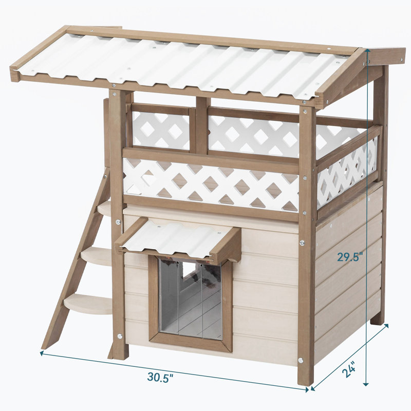 Solid Wood Elevated Pet Bed