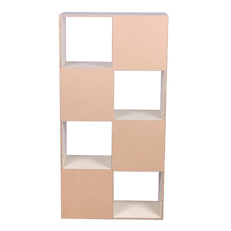Organisateur de rangement en MDF à 4 cubes Home Basics, (8 tablettes) H 46 po x l 24 po x P 12 po