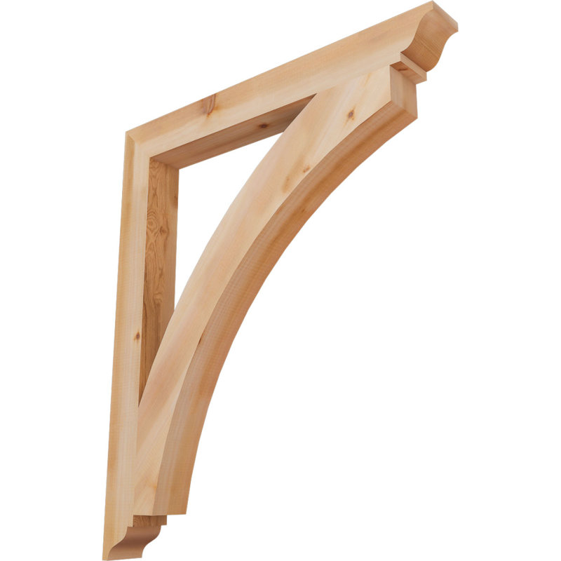 Thorton Traditional Bracket, 42"H x 3.5"W x 36"D, Western Red Cedar (Smooth)