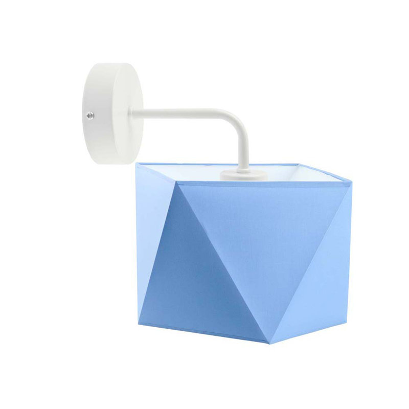 Awin Armed Sconce, White, Blue
