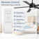 Beil 52/65 inch Large Modern Ceiling Fan with Light Kit and Remote Control, 3 LED Colors, 6 Speed Noiseless DC Motor, 5 Plywood Blades, for Indoor/Covered Outdoor Use