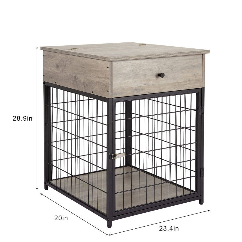 Cage pour chien Furniture, gris