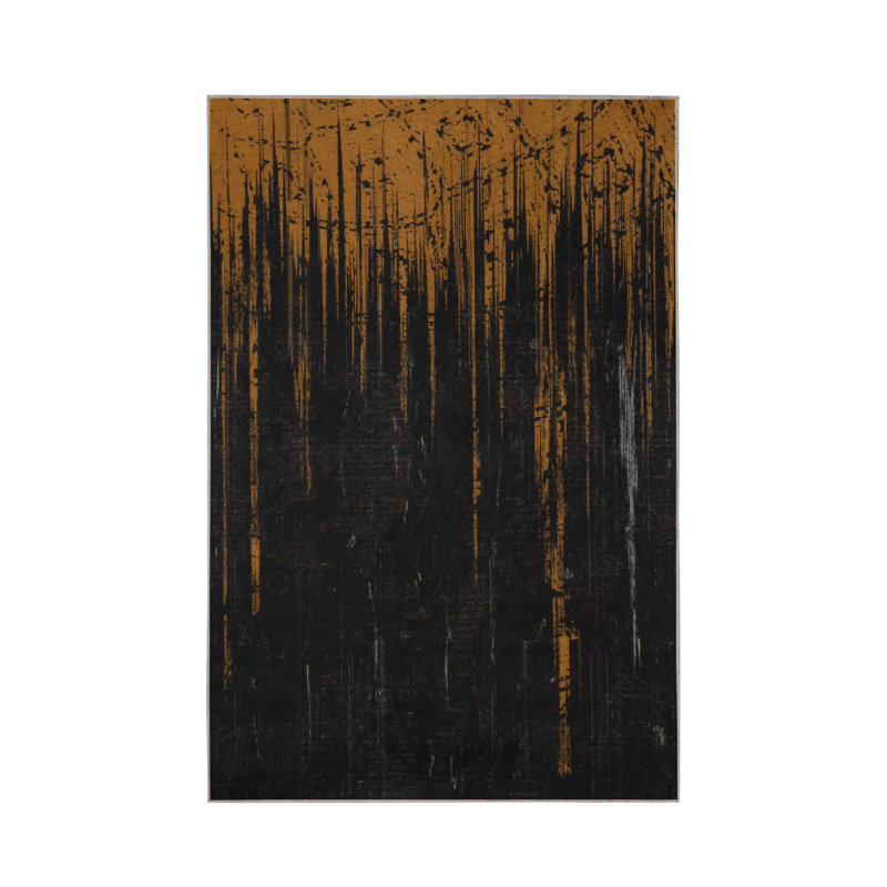 Premium Hall Carpet, 3.3 x 6.6 Feet, 100% Polyester, 0.3 in Pile Height | Antibacterial, Non-Slip Underside, Machine Washable | Elegant 3D Digital Print Design, Perfect for Entryways & Living Rooms